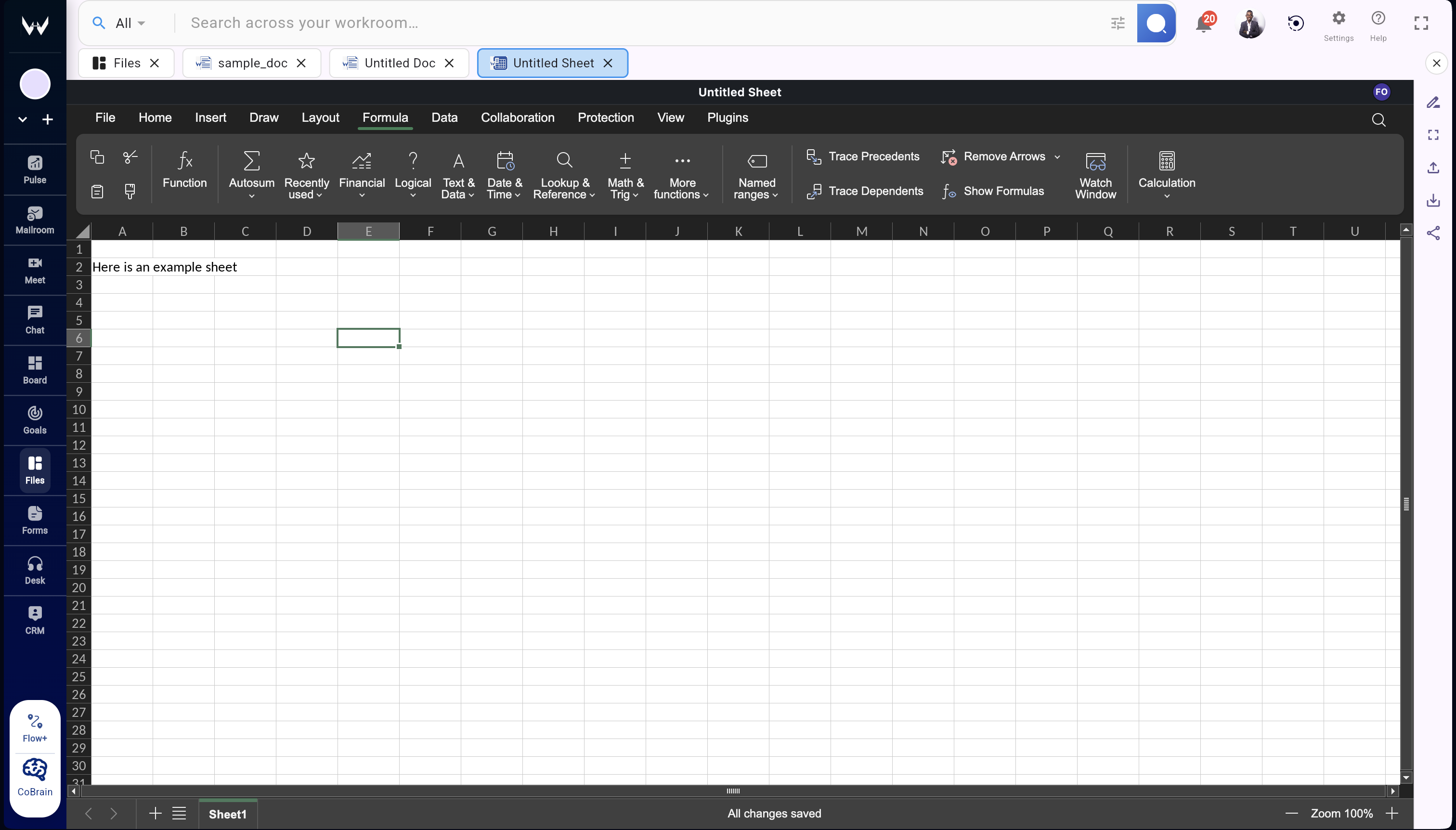 Spreadsheet collaboration and structured data editing in Workroomly