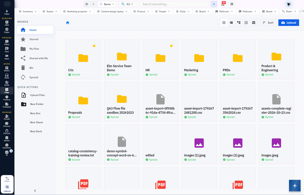 Workroomly Files: Shared file workspace